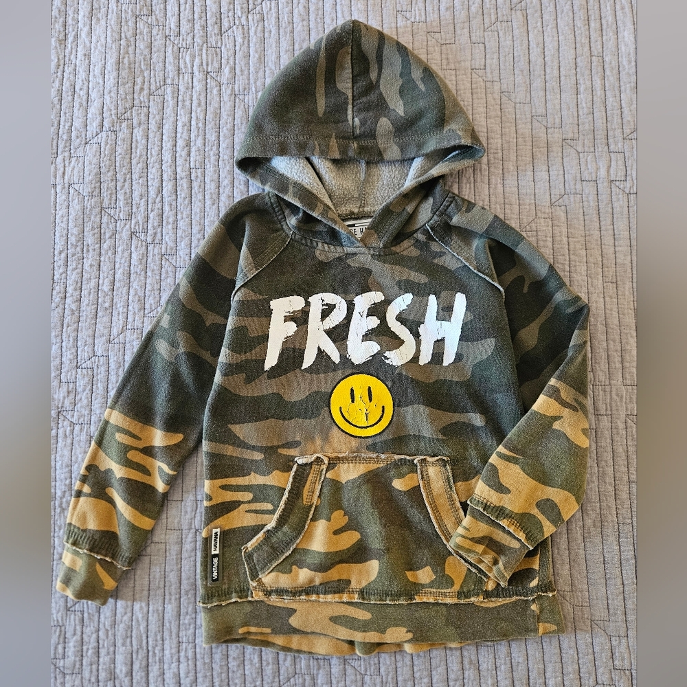 Vintage Havana Green Camouflage Hoodie